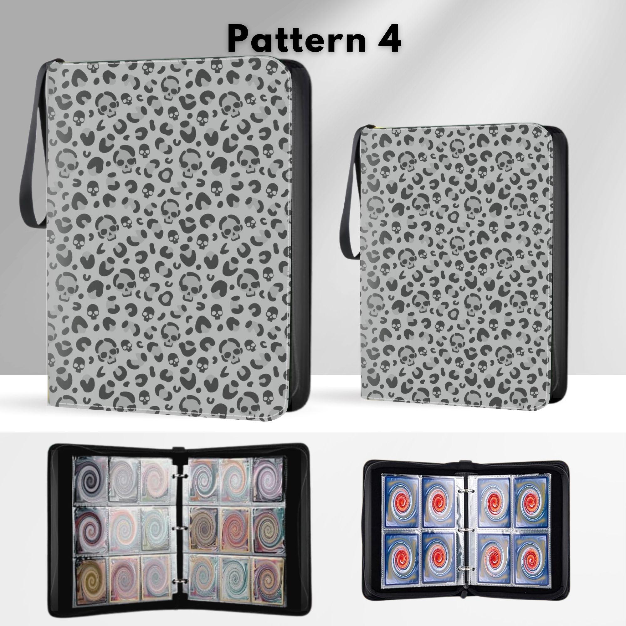 Leopard Skull Trading Card Binder With 400/900 Pockets, Card