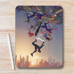 Spider Fanart Aesthetic iPad Case w Pen Slot, Slim Trifold Stand iPad Flip Case for iPad Pro 13 12.9 11, iPad Air 13", Air 5 4, iPad Mini