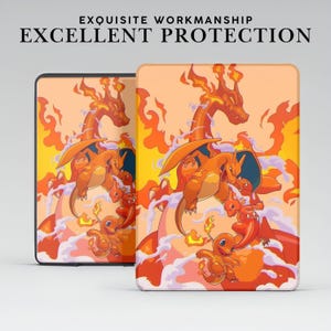PKM Fanatics Fanart Custodia Kindle con impugnatura per Kindle Paperwhite 12 11 da 7"/6,8", Kindle Colorsoft Signature Edition, Kindle 11 10 8 Cover