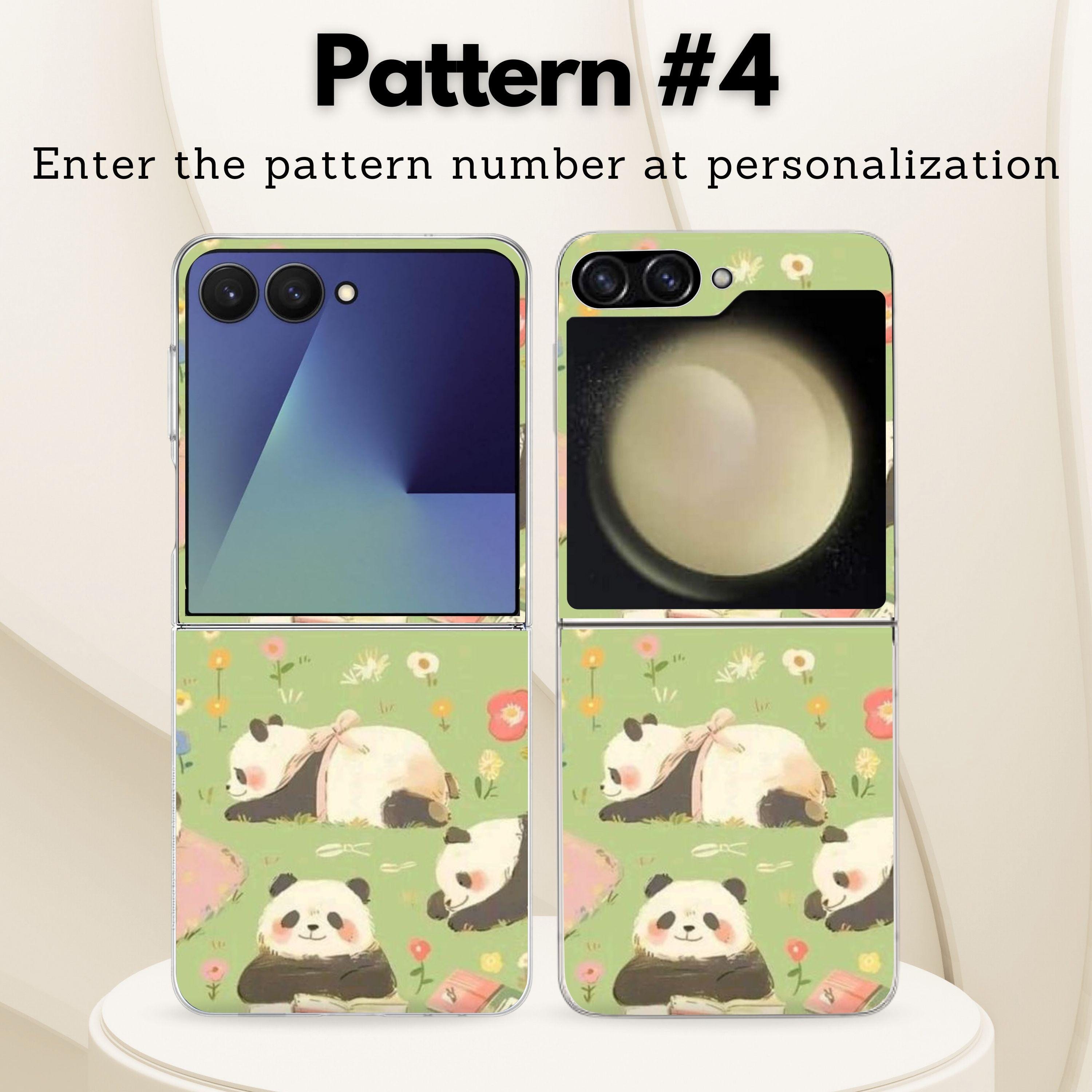 Cute Adorable Panda Galaxy Flip Phone Case for Samsung Galaxy Z