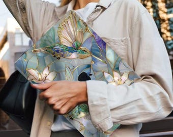 Hummingbird Stained Glass MacBook Case for MacBook Neo, MacBook