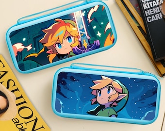 Anime Gaming Carrying Case for Nintendo Switch 2/Switch OLED, Travel Pouch with 10 Game Cartridges