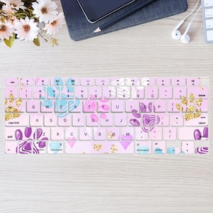 Cute Cartoon Aesthetic Keyboard Cover for MacBook Pro 13 14 16 inch, MacBook Air 13 15, A2941 A2681 A2337, Laptop Keyboard Skin
