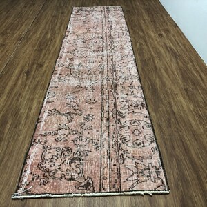 2x7 Turkish Runner Rug,1'8x7'4 ft,Oushak Rug,2x7 Runner,2x7 Handmade Wool Rug,2x7 Hallway Rug,vintage rug,natural rug,Vintage Rug,226x56 cm