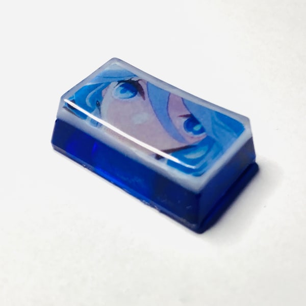 Genshin Impact Handmade Resin Keycap | Wide Furina | For mechanical keyboards | Caps Lock Size/1.75u Shift Key