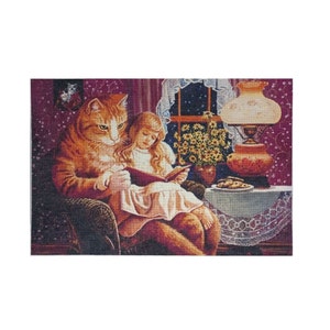 Finished Cross Stitch Completed Embroidery Home Decor Wall Decor 14х20.5&quot; by NatalieARTEmbroid.
