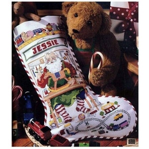 Finished Cross Stitch Christmas Stocking Personalization Christmas Gift Is Made To Order By NatalieARTEmbroidery.