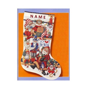 Finished Cross Stitch Christmas Stocking Personalization Christmas Gift Is Made To Order By NatalieARTEmbroidery.