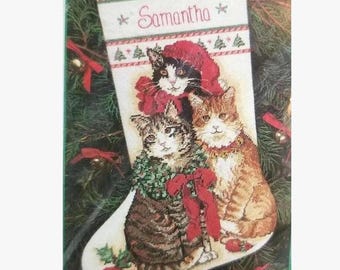 Finished Cross Stitch Christmas Stocking Personalization Christmas Gift Is Made To Order By NatalieARTEmbroidery.