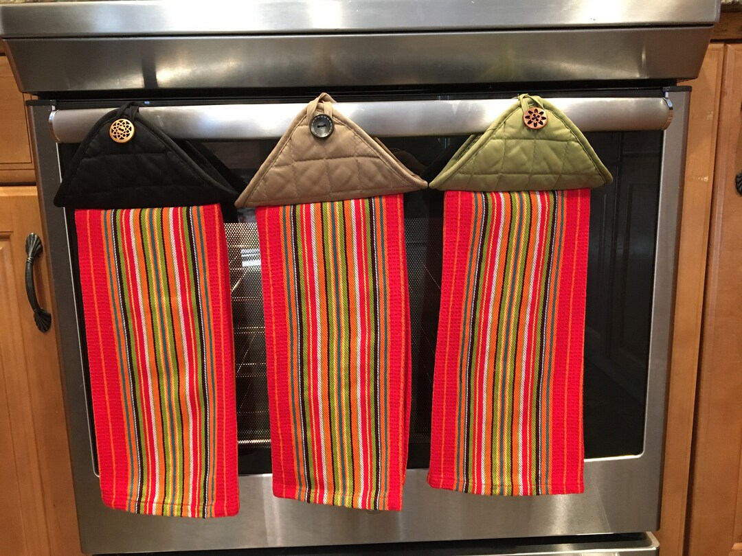 Red Hand Towels Etsy