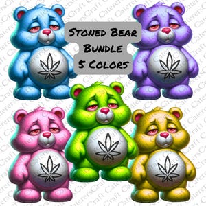 Stoned Bear Bundle - 5 colors (Digital)