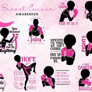 Breast Cancer Bundle - 10 PNG files (Digital)