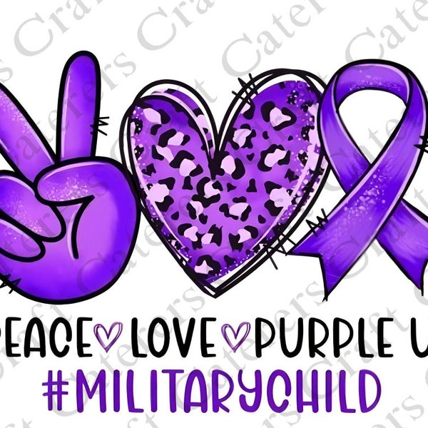 Military - Peace, Love, Purple Up (Digital)