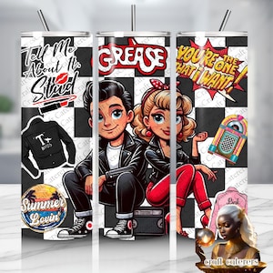 Grease - 20oz Tumbler Wrap - (Digital)