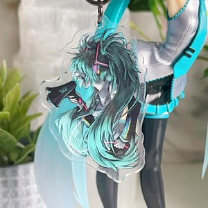 LOVE IS WAR Keychain | Hatsune Miku | Vocaloid | Acrylic Charm | 2.5”