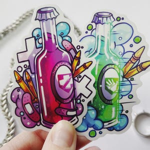 Zombies Perks | Clear glossy stickers | 3” | juggernog | Speedcola