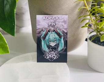 CHIBI MIKU acrylspeld | Hatsune Miku | Vocaloïde | Acrylspeld | 1,5"