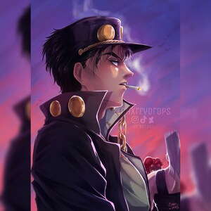 Jotaro Kujo Wall Art – Canvas Decoration Poster – Family Bedroom