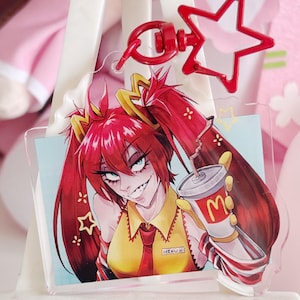 MCDONALDS MIKU KEYCHAIN | Hatsune Miku | Vocaloid | Acrylic charm | 2.5” | Double-Sided