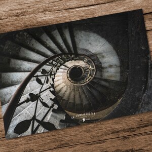 Postkarte No.23 - "leaf spiral" - DIN A5 Lost Places FineArt by Peter Untermaierhofer
