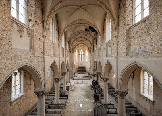 Calendar 15 A3 Lost Churches Fineart By Peter Etsy