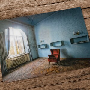 Postkarte No.1 - "blue salon" - DIN A5 Lost Places FineArt by Peter Untermaierhofer