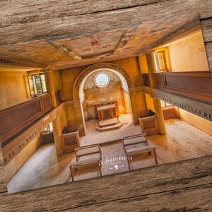 Postkarte No.18 - "red cross" - DIN A5 Lost Places FineArt by Peter Untermaierhofer
