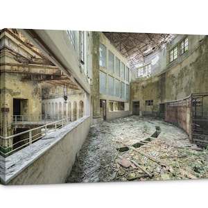 Lost Places canvas 30 x 20 cm &quot;centrale idroelettrica&quot; by Peter Untermaierhofer
