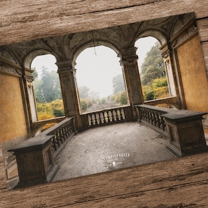 Postkarte No.22 - "my palace - my garden" - DIN A6 Lost Places FineArt by Peter Untermaierhofer
