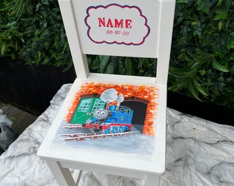 Personalised Girl & Boy Chair | Hand-Painted Children Furniture | Unique Christmas, Christening, Birthday Gift