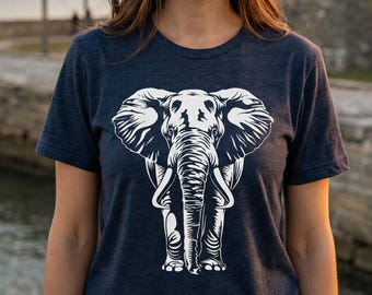 Elephant Graphic Tee: Bella Canvas Unisex Cotton T-Shirt