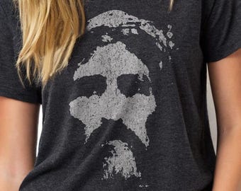 Shroud of Turin Face of Jesus Tee: Bella Canvas Christian Gift