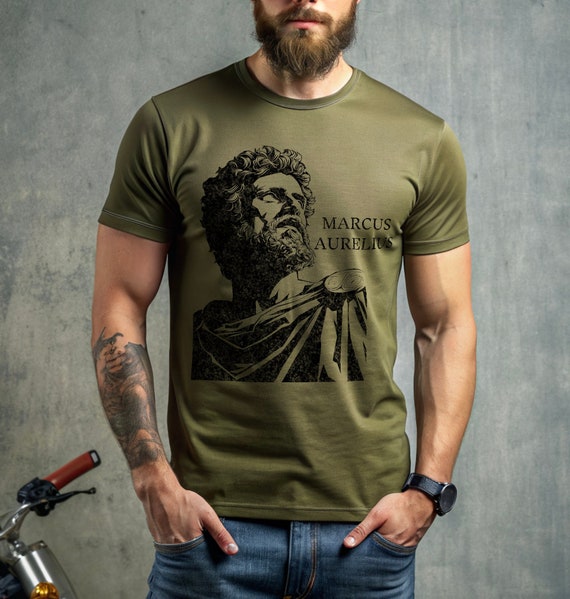 完売 No.005 Marcus Aurelius L/S T-Shirt XL Marcus Aurelius T-Shirt – HistoreeTees