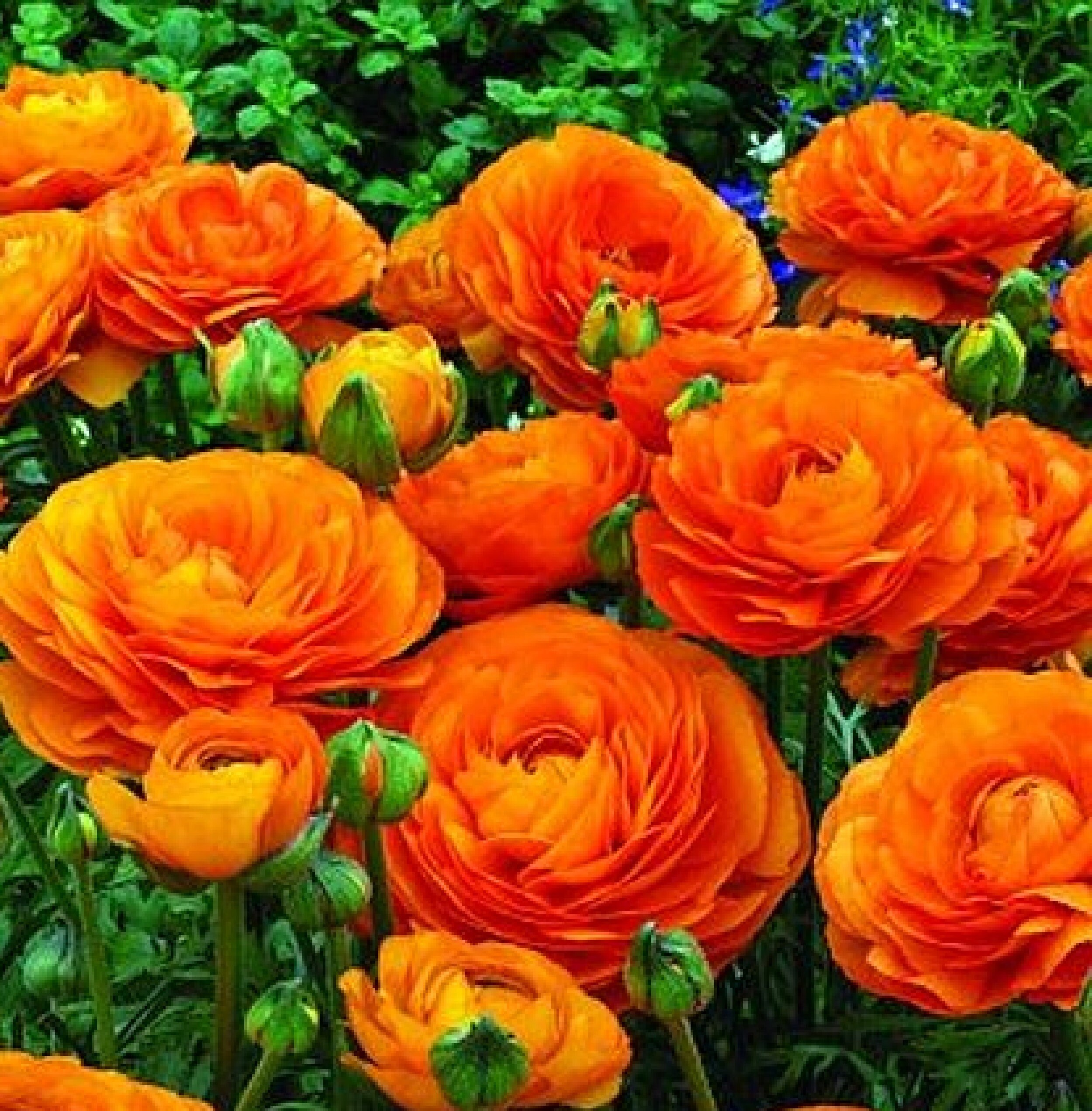 Ranunculus Buttercups Orange 5 Bulbs Etsy Canada