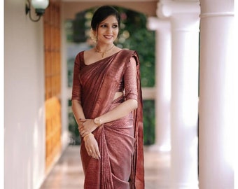 wedding maroon saree