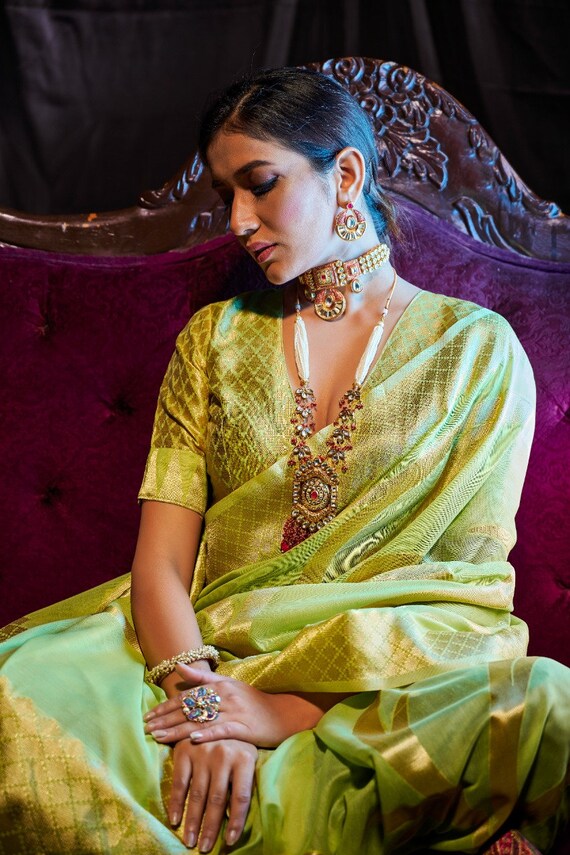 Perrot Colour Woven Cotton Saree 