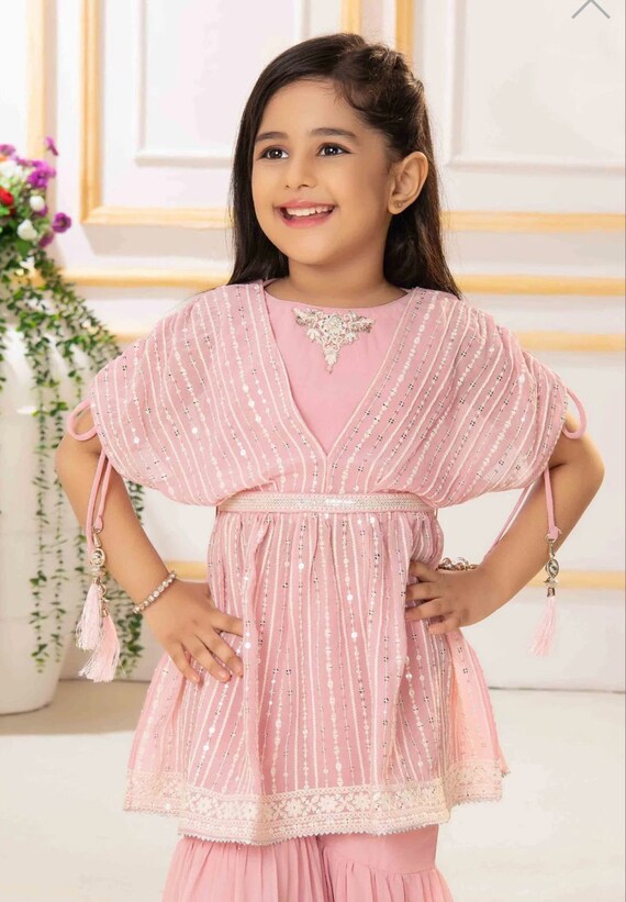 Saatvika magenta mini | Traditional baby dresses, Baby girl dress design,  Dresses kids girl