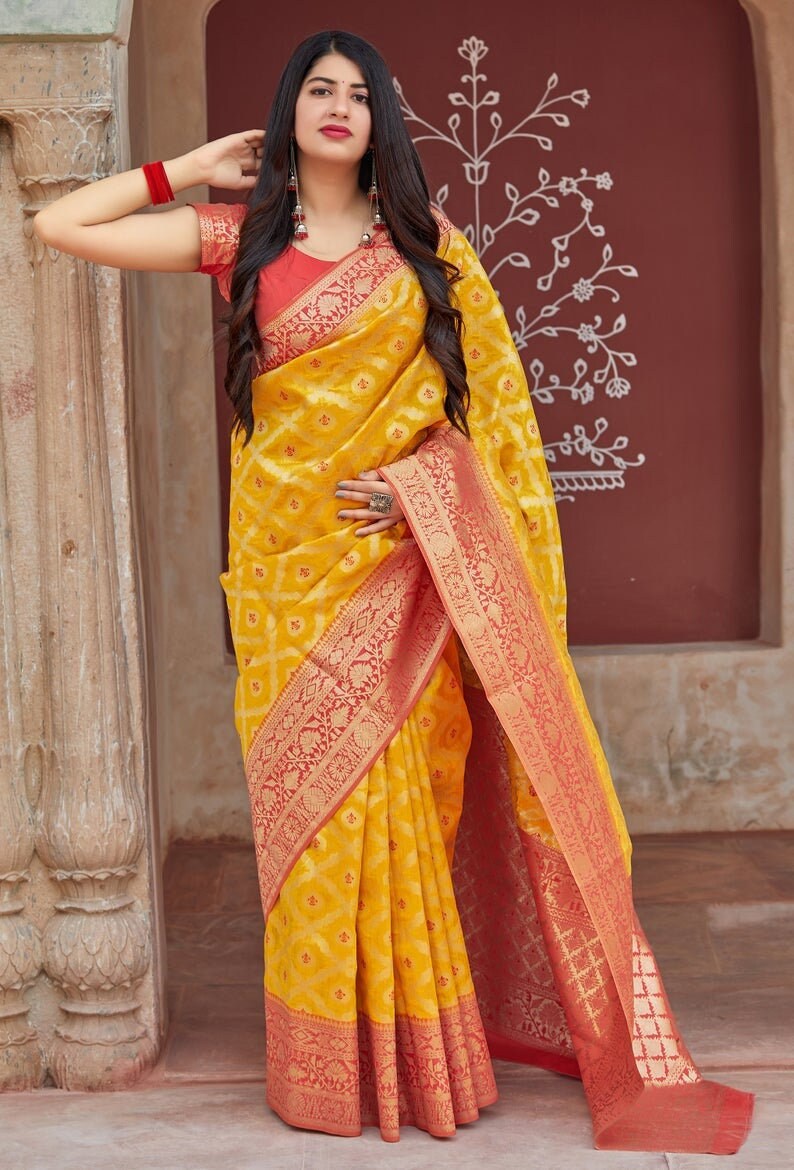 Banarasi Saree Indian Saree - Etsy 