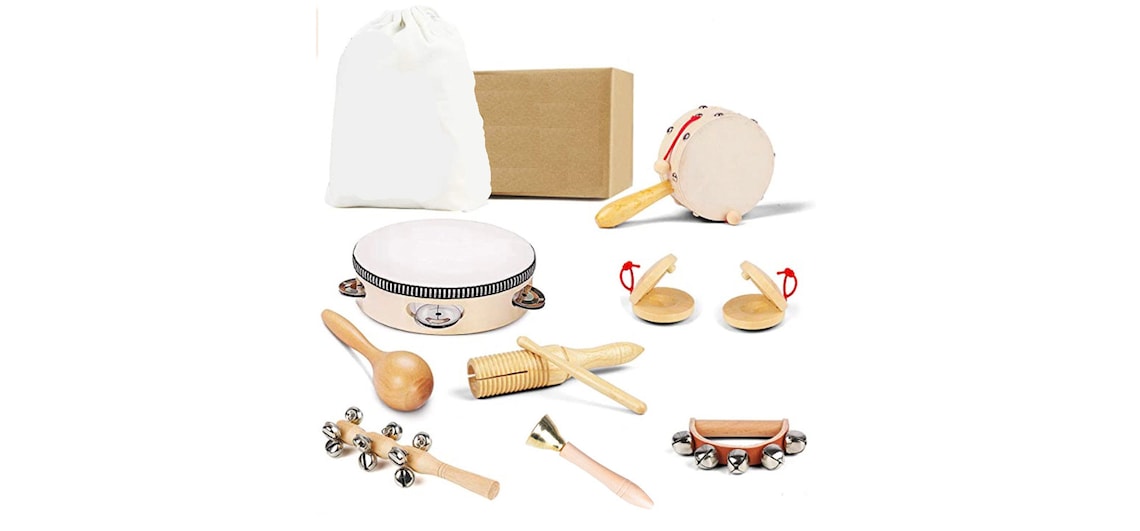 Montessori Wooden Music Kit Musical Instruments Wooden image 1