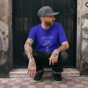 Inspirational Viking T-Shirt - Nordic Runes Compass Tee | Viking Tee Shirt | Perfect Gift for Viking | Valhalla | Norse Mythology Design