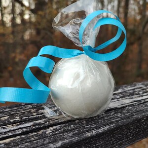 UNSCENTED BATH BOMB • Fragrance Free & Color Free • Large 5oz Pure Bath Fizzer • No Dyes No Scent • Minimalist Bath Soak Gift image 8