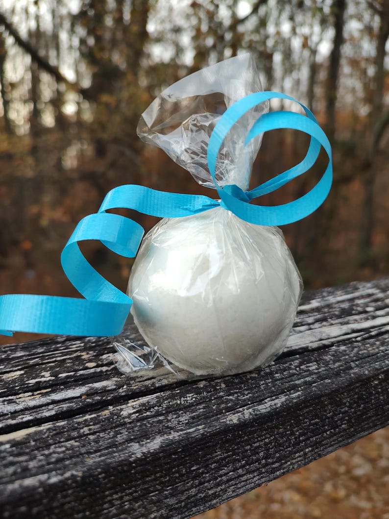 UNSCENTED BATH BOMB • Fragrance Free & Color Free • Large 5oz Pure Bath Fizzer • No Dyes No Scent • Minimalist Bath Soak Gift image 8