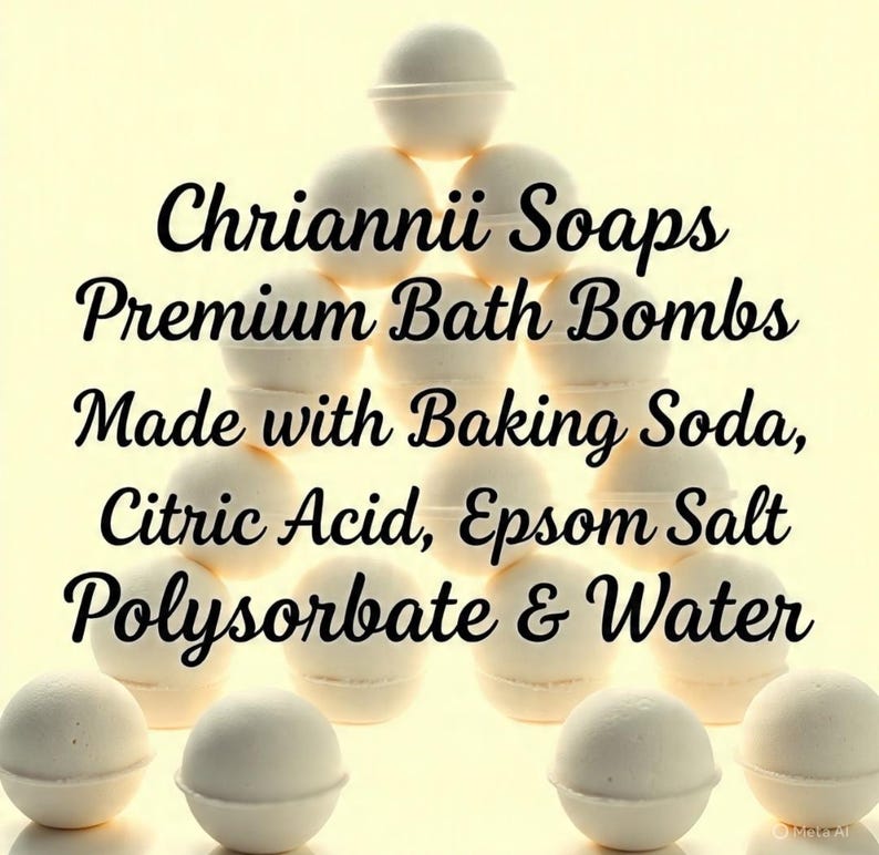 UNSCENTED BATH BOMB • Fragrance Free & Color Free • Large 5oz Pure Bath Fizzer • No Dyes No Scent • Minimalist Bath Soak Gift image 2