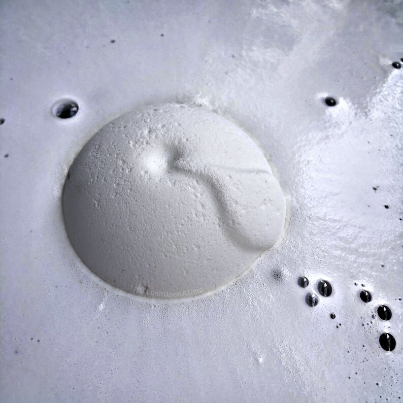 UNSCENTED BATH BOMB • Fragrance Free & Color Free • Large 5oz Pure Bath Fizzer • No Dyes No Scent • Minimalist Bath Soak Gift image 4
