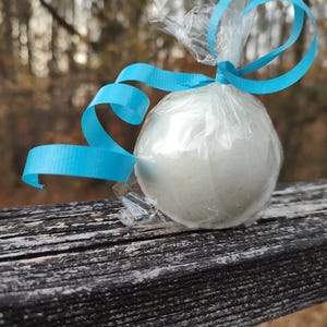 UNSCENTED BATH BOMB • Fragrance Free & Color Free • Large 5oz Pure Bath Fizzer • No Dyes No Scent • Minimalist Bath Soak Gift image 9