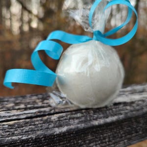 UNSCENTED BATH BOMB • Fragrance Free & Color Free • Large 5oz Pure Bath Fizzer • No Dyes No Scent • Minimalist Bath Soak Gift image 6