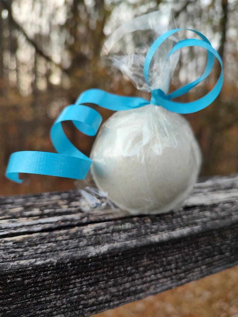 UNSCENTED BATH BOMB • Fragrance Free & Color Free • Large 5oz Pure Bath Fizzer • No Dyes No Scent • Minimalist Bath Soak Gift image 6
