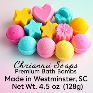 UNSCENTED BATH BOMB • Fragrance Free & Color Free • Large 5oz Pure Bath Fizzer • No Dyes No Scent • Minimalist Bath Soak Gift image 5