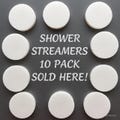 Handcrafted Aromatherapy Shower Steamers 10 Pack - Essential Oil Shower Bombs - Luxury Home Spa Gift Set - Eucalyptus Peppermint Lavender