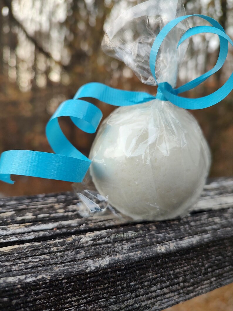 UNSCENTED BATH BOMB • Fragrance Free & Color Free • Large 5oz Pure Bath Fizzer • No Dyes No Scent • Minimalist Bath Soak Gift image 10